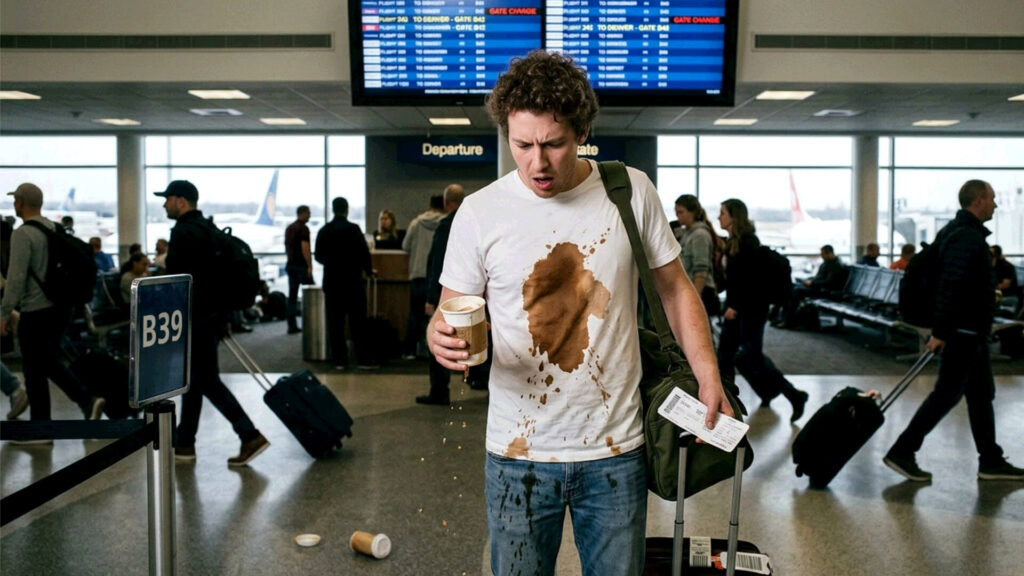 overpriced airport coffee